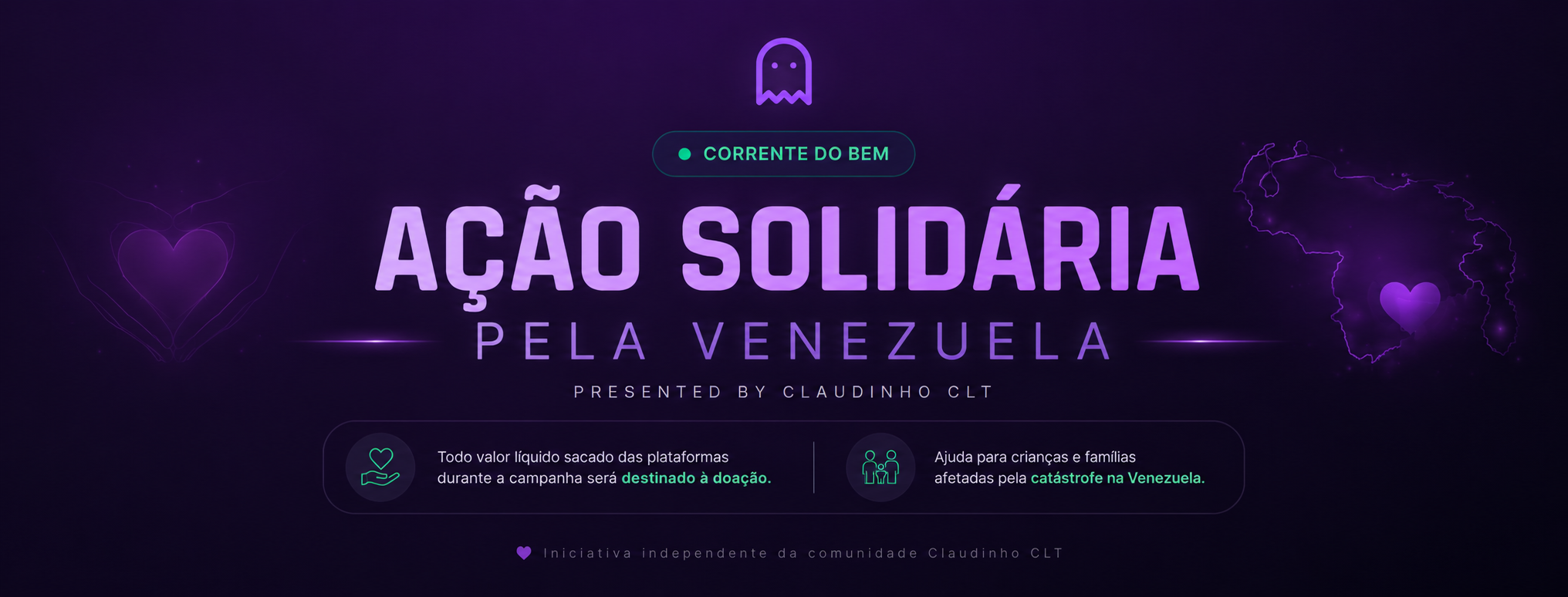 Capa do projeto Meta Solidária do Claudinho CLT